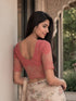 Rajnandini Women's Lycra Embroidered Readymade Blouse(BL6213PEACH0426)