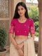 Rajnandini Women's Lycra Embroidered Readymade Blouse(BL6213PINK0426)