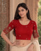 Rajnandini Women's Lycra Embroidered Readymade Blouse(BL6213RED0426)