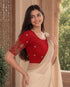Rajnandini Women's Lycra Embroidered Readymade Blouse(BL6213RED0426)