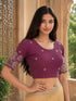 Rajnandini Women's Lycra Embroidered Readymade Blouse(BL6213ROSEPINK0426)