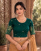 Rajnandini Women's Lycra Embroidered Readymade Blouse(BL6213TEAL0426)