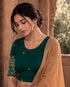 Rajnandini Women's Lycra Embroidered Readymade Blouse(BL6213TEAL0426)