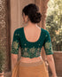 Rajnandini Women's Lycra Embroidered Readymade Blouse(BL6213TEAL0426)