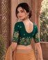 Rajnandini Women's Lycra Embroidered Readymade Blouse(BL6213TEAL0426)