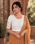 Rajnandini Women's Lycra Embroidered Readymade Blouse(BL6213WHITE0426)