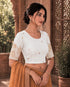 Rajnandini Women's Lycra Embroidered Readymade Blouse(BL6213WHITE0426)