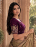 Rajnandini Women's Lycra Embroidered Readymade Blouse(BL6213WINE0426)
