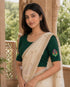 Rajnandini Women's Lycra Embroidered Readymade Blouse(BL6221GREEN0626)
