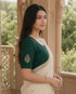 Rajnandini Women's Lycra Embroidered Readymade Blouse(BL6221GREEN0626)