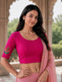 Rajnandini Women's Lycra Embroidered Readymade Blouse(BL6221PINK0626)