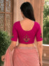 Rajnandini Women's Lycra Embroidered Readymade Blouse(BL6221PINK0626)
