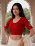 Rajnandini Women's Lycra Embroidered Readymade Blouse(BL6221RED0626)