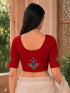 Rajnandini Women's Lycra Embroidered Readymade Blouse(BL6221RED0626)