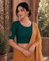 Rajnandini Women's Lycra Embroidered Readymade Blouse(BL6221TEAL0626)