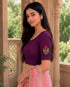 Rajnandini Women's Lycra Embroidered Readymade Blouse(BL6221WINE0626)
