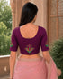 Rajnandini Women's Lycra Embroidered Readymade Blouse(BL6221WINE0626)
