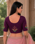 Rajnandini Women's Lycra Embroidered Readymade Blouse(BL6221WINE0626)