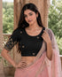 Rajnandini Women's Lycra Embroidered Readymade Blouse(BL6224BLACK0626)