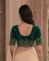 Rajnandini Women's Lycra Embroidered Readymade Blouse(BL6224GREEN0626)