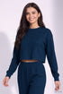 Teal Blue Lycra Solid Oversized Strachable Coords Set