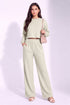OffWhite Lycra Solid Oversized Strachable Coords Set