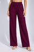 Wine Lycra Solid Oversized Strachable Coords Set