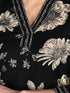 Black Cotton Blend  Floral Block Printed Kurta & Pant With Dupatta
