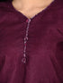 Wine Cotton Blend Printed Ready to Wear Patiala Salwar Suit