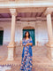 Blue Blossom Floral Printed Kurta & Pant with Dupatta