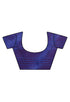 Magenta And Blue Cotton  Woven Traditional  Saree With Blouse Piece