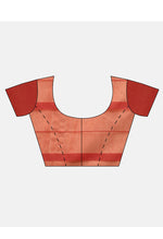 Load image into Gallery viewer, Yellow And Red Cotton Checks Printed Traditional  Saree With Blouse Piece
