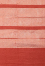 Load image into Gallery viewer, Beige And Red Cotton Checks Printed Traditional  Saree With Blouse Piece
