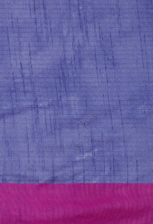 Blue Cotton Striped Printed Traditional  Saree With Blouse Piece