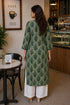 Green Pure Cotton Floral Printed Kurti