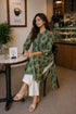 Green Pure Cotton Floral Printed Kurti