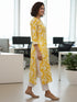 Yellow Pure Cotton Floral Printed Kurti