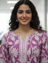Pink Pure Cotton Floral Printed Kurti