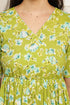 Garden Escape Green Jaipuri Printed Western Dress