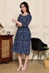 Serene Floral Charm Cotton Jaipuri Printed Dress