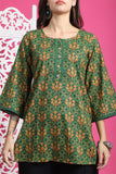 Green Pure Cotton Floral Printed Tunic