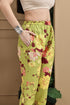 Parrot Green Cotton Jaipuri Printed Straight Kurta With Pant