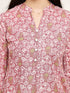 Stylish pink Jaipuri Printed Kurta  With Pant