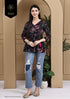 Blooming Casual Chic Cotton Jaipuri Printed Short Top
