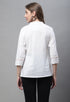 Off White Pure cotton Solid Short Top