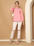 Light Pink Pure Cotton Embroidered Short Top