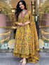 Sunlit Floral Fusion Kurta & Plazzo Pant with Dupatta