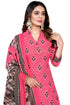 Light Pink Cotton Blend Printed Unstitched Salwar Suit Material