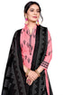 Peach Cotton Blend Printed Unstitched Salwar Suit Material
