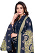 Navy Blue Cotton Blend Printed Unstitched Salwar Suit Material